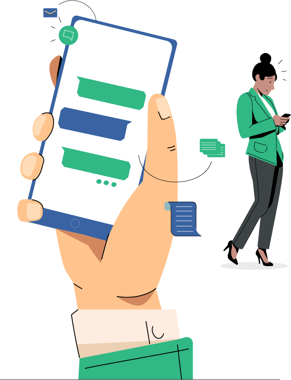 Ilustração WhatsApp para confirmação de consultas!